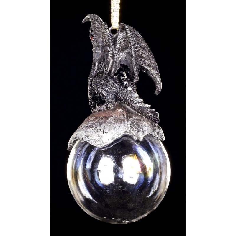 Figuren Shop GmbH Dragon Christmas Tree Decoration Checkmate Black |