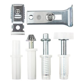 Bifold Door Hardware Repair Kit Compatible with Prime-Line N 7534– Door Repair Kit for 1" to 1-3/8" Thick Doors Up to 50 Lbs. (Includes Top and Bottom Brackets, Top and Bottom Pivots and Guide Wheel)