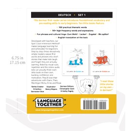 German for Kids: Beginner Learning Set of 10 First Reader Books with Online Audio and 100 Words: Learn German for Kids Ages 3-8, Set 1 by Language Together