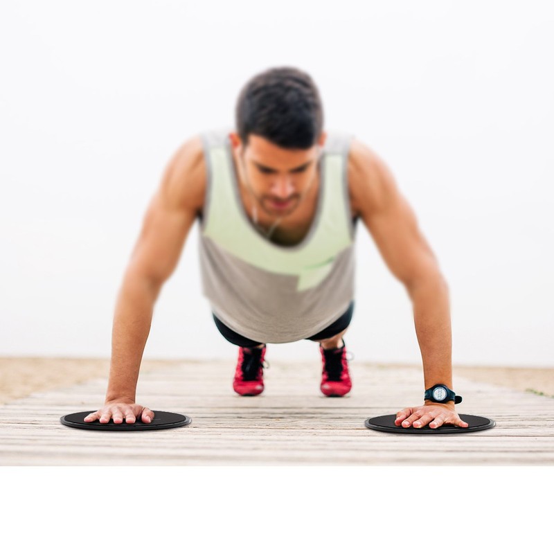 RYACO Core Exercise Sliders - Dual Sided Gliding Discs With