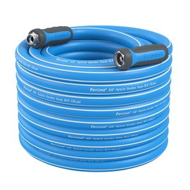 Fevone Garden Hose 80 ft., Lightweight Hybrid Water Hose, Flexible and Durable, Leak-Free Connections