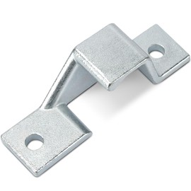 Trailer Door Latch Keeper, Cam Bar Lock Replacement for Cargo/Dump Trailer Double Doors Compatible with Top Left/Bottom Right Mounting Side Door Latch 383200, PLR158