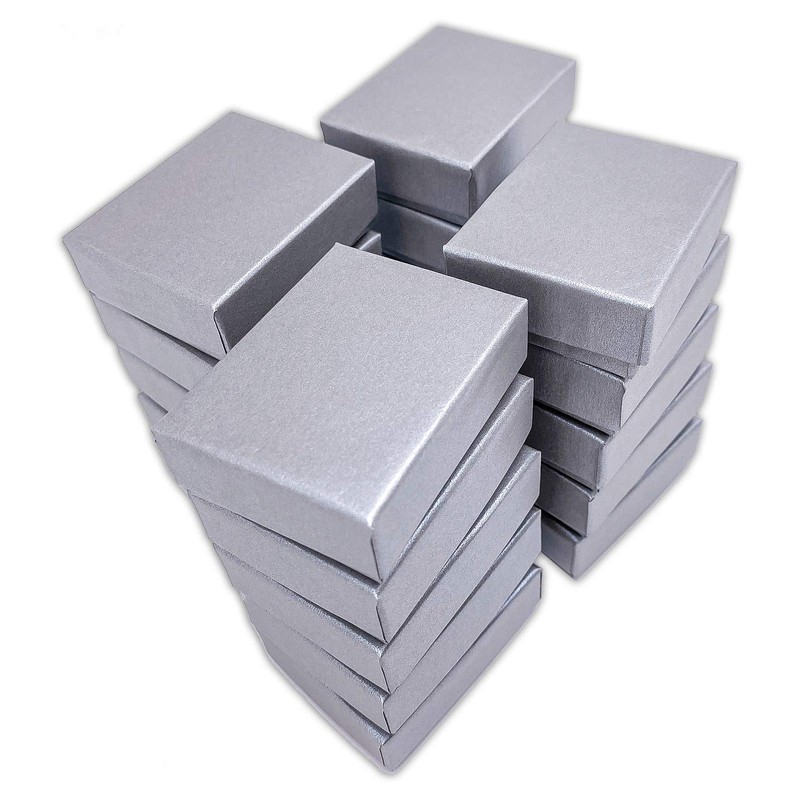 TheDisplayGuys - 25-Pack #11 Cotton Filled Cardboard Paper Jewelry Boxes