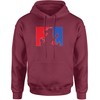 The Pxv Hoodie Philly Baseball Phan Adult 3X-Large Maroon