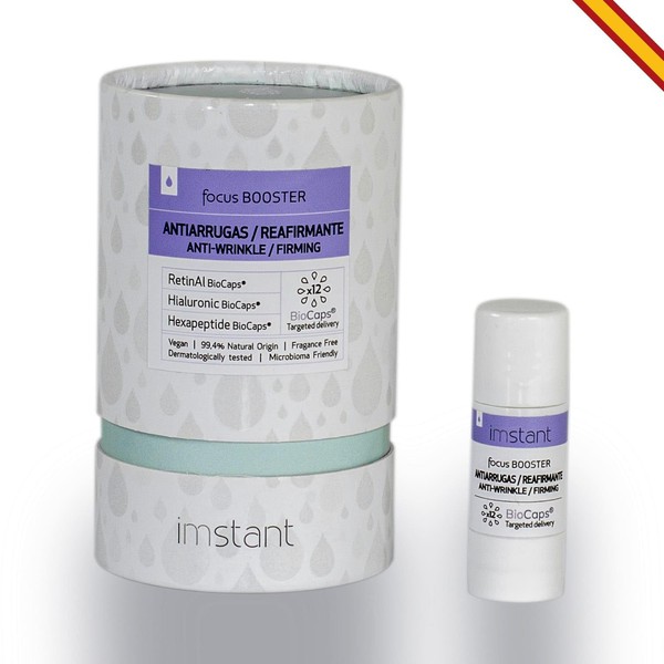 Imstant Focus Booster Firming with Retinal, Hyaluronic Acid and Peptides Strengthening Treatment Reduces Wrinkles and Expression Lines Firming and Anti-Aging Serum for All Skin Types 15m