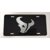 BLVD Houston Texans LOGO Car Tag Diamond Etched on Aluminum
