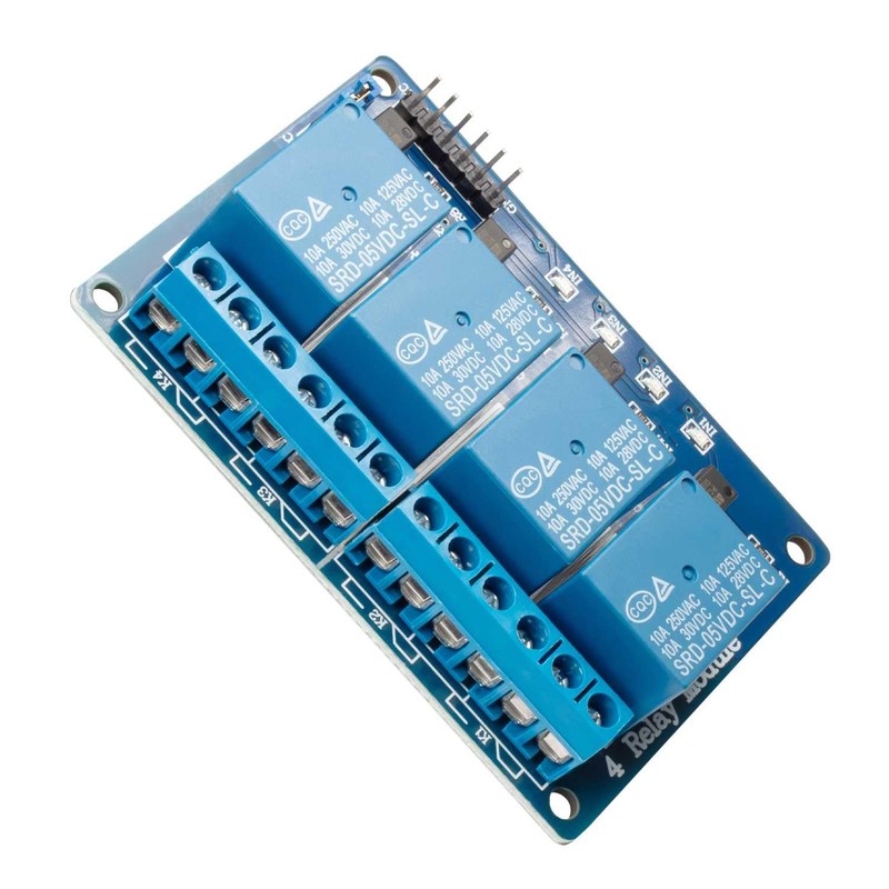 OcioDual Card Relay Shield Optocoupler Module 4 Channel Relay 5V