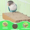 Bird Perch Parrot Toy Cardboard Paper Parakeet Perch Stand Nail