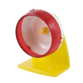 Qtqgoitem 15cm Red Suction Cup Pet Hamster Rotatable Playing Wheel (model: 277 00f 078 502 c9f)