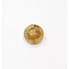 Unbranded Beads Chinese Reverse Painted Glass Bead