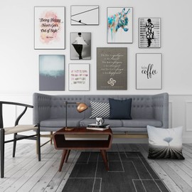 All-in-One Picture Hanging Tool, Picture Hanger, Picture Frame Level Ruler, Portable Picture Leveling and Hanging Tool, Perfect to Hang Pictures, Mirrors, TVs, and Shelves