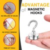 DIYMAG Magnetic Hooks, 30Lbs Strong Heavy Duty Cruise Magnet (75