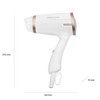 PROFI CARE SÄCHE-CHEVEUX PC-HT 3009, Blanc/Champagne