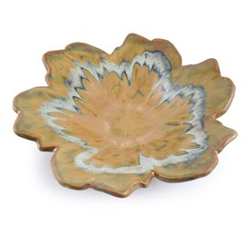 Modern Artisans Tuscan Farmhouse Collection: Floral Stoneware Platter, 13-Inch, American Made