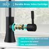 EKRTE Matte Black Drinking Water Faucet for Kitchen Sink, Brass