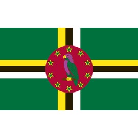 Valley Forge Flag 3-Foot by 5-Foot Nylon Dominica Flag