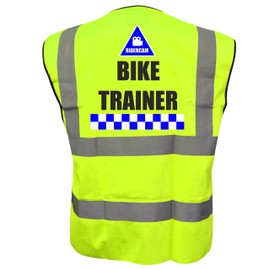 RIDERCAM BIKE TRAINER Hi Viz Vis Vest Cycle RIDERCAM BIKE Reflective Waistcoat Jacket Safety Road Safety Visibility XX-Large