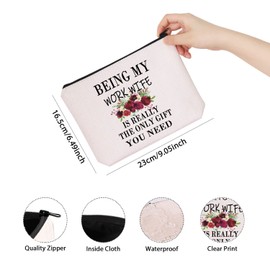 Work Wife Gift Being My Work Wife Is Really The Only Gift You Need Zipper Pouch Makeup Bag (Being my work wife)