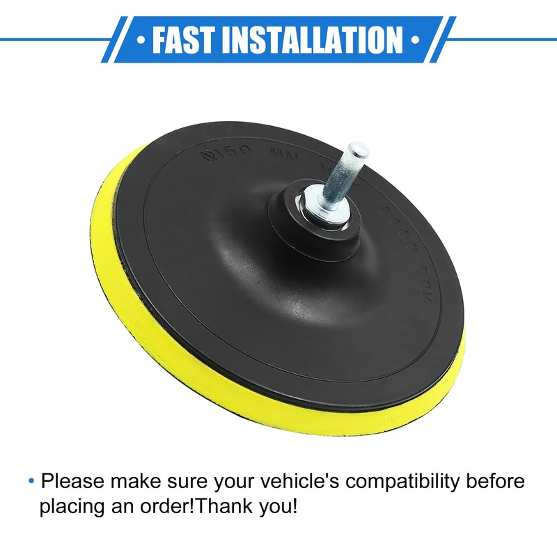 VekAuto Polishing Plate, 6 Inch Universal for Car Foam Plastic