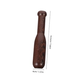 1pc Wenge Pedestal Stick Wooden Engraved Pestle Wooden Pestles Pounding Garlic Hammer Food Grinding Stick Wood Muddler Garlic Grinding Rod Sauerkraut Pounder Natural