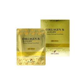 3W Clinic Collagen & Luxury Gold Energy Hydrogel Facial Mask (Pack of 5)