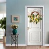 Artificial Wreath Yellow Wild Daisy Half Wreath Easter Decoration Wreath
