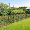 INJOPEXI Decorative Garden Fence 6 Panels 13ft (L)×36in (H) Metal
