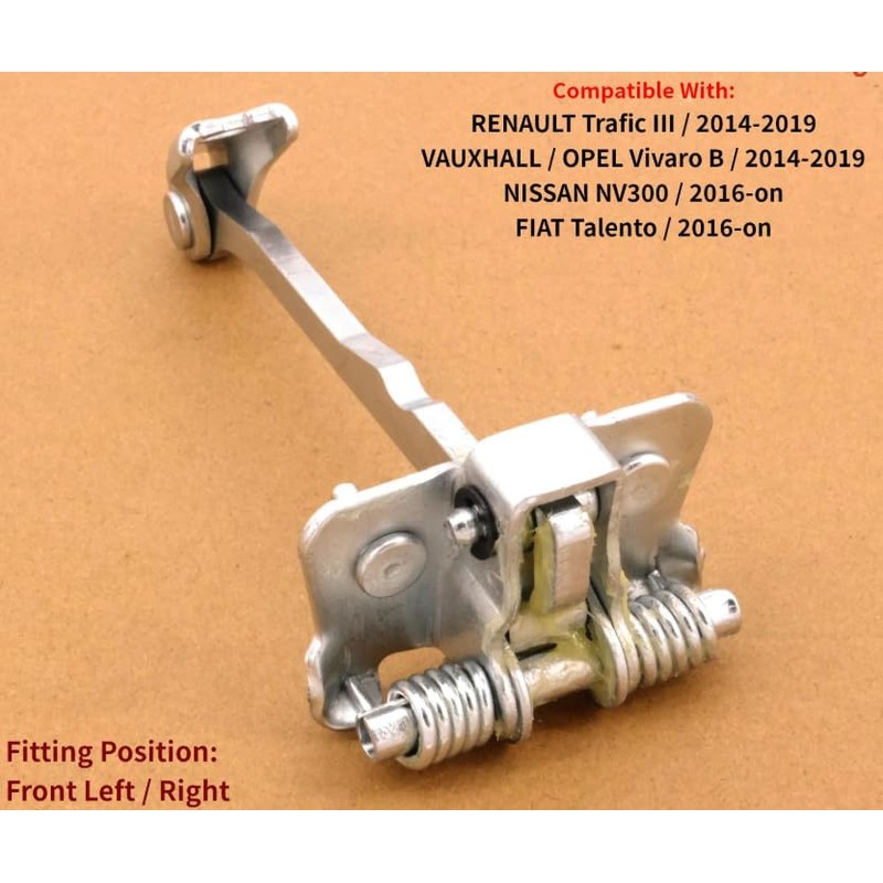 appRUN Front Door Hinge Check Strap Stopper Left/Right For RENAULT