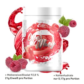 Dynamics | Clear Whey Isolate | Muskelwachstum und Regeneration | Leicht verdaulich & erfrischend | 500g | Gratis Eisförmchen !!! (Himbeere)