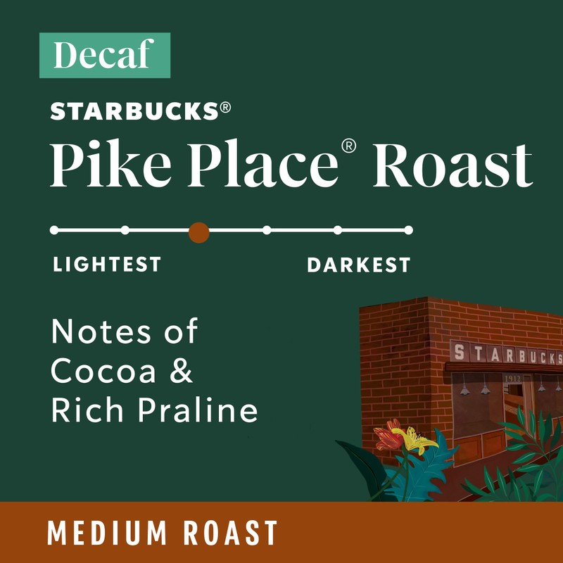 Starbucks Ground Coffee, Medium Roast Hot or Iced Coffee, Decaf