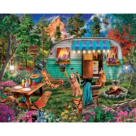 White Mountain Puzzles - Campers - 1000 Piece Puzzle