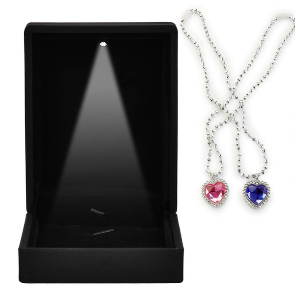 Caja de de Joyería Lluminada con LED, Contenedor de Caja