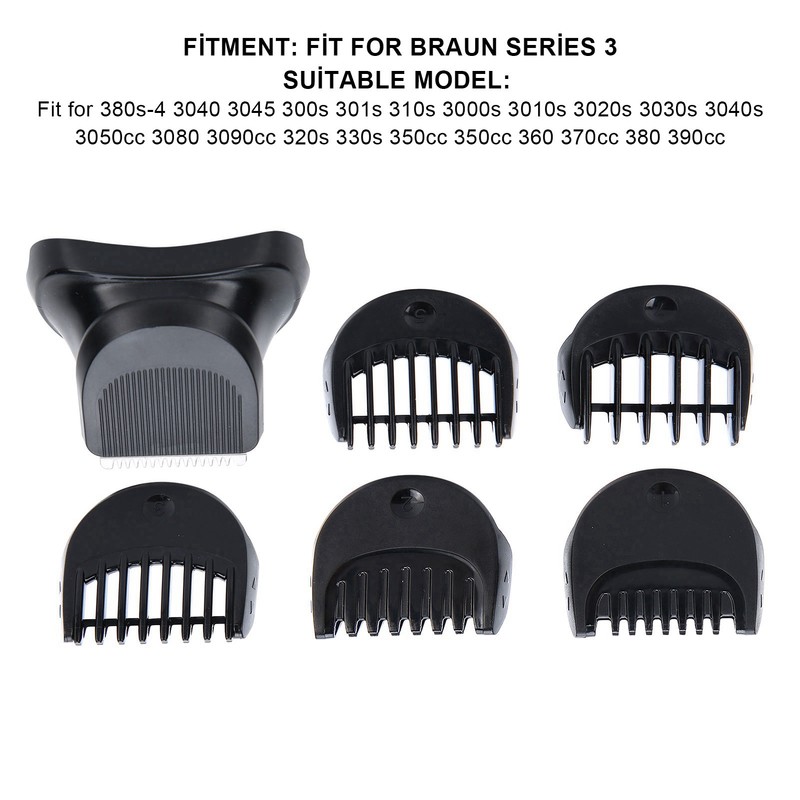 Electric Shaver Trimmer Head 5pcs Guide Comb Trimming Set Fit