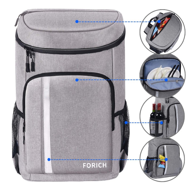 FORICH Backpack Cooler Leakproof Insulated Waterproof Backpack Cooler Bag, Lightweight