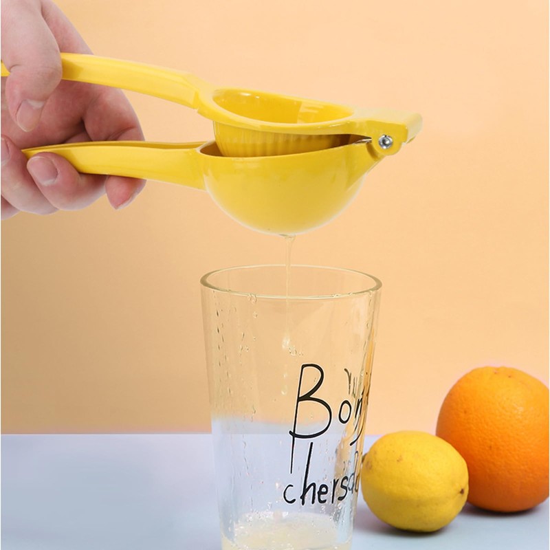 Metal Lemon Squeezer - Durable Citrus Juicer - Manual Press
