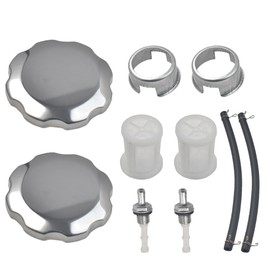 VCUJSUC 2pcs Gas Fuel Tank Cap For Predator 212cc For Coleman CT200U CT200U-EX BT200x GX340 GX390 GX160 GX200 420cc Baja Warrior MB200 Doodlebug DB30 163cc 196cc 6.5hp Motorsports Mini Bike Go Kart