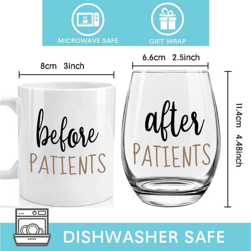 Pokolllee Nurse Appreciation Gifts - Before Patients After Patients Set