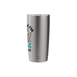 Zebra Ribbon Shirt I Wear Zebra for Rare Disease Awareness Stainless Steel Insulated Tumbler