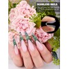 EBANKU 120 PCS Clear Matte Dual Nail Forms System Coffin