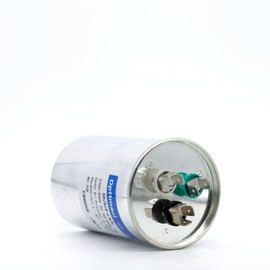 Dpttmlaci Dual Run Start Capacitor 55+5μF 55/5 MFD370V or 440V CBB65 AC Motor Run Round Capacitor for Unit Fan Motor Start or Heat Pump or Condenser Straight Cool (55+5μF)