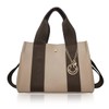 Giselle Women's Shoulder Bag, Tote Bag, 2-Way Mini Tote, Mocha