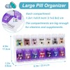 Shintop AM PM Pill Organizer 7 Day, Removable Lid Weekly