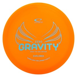 Latitude 64 Zero Gravity Explorer | Slightly Overstable Disc Golf Fairway Driver | Floats in Water | Lightweight & Accurate | Floating Disc Golf Driver | Grippy Base Plastic | 120-130g (Orange)