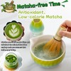DHwebWLP Premium Japanese Matcha Whisk Set,Bamboo Whisk&Ceramic Bowl,Complete Matcha Making