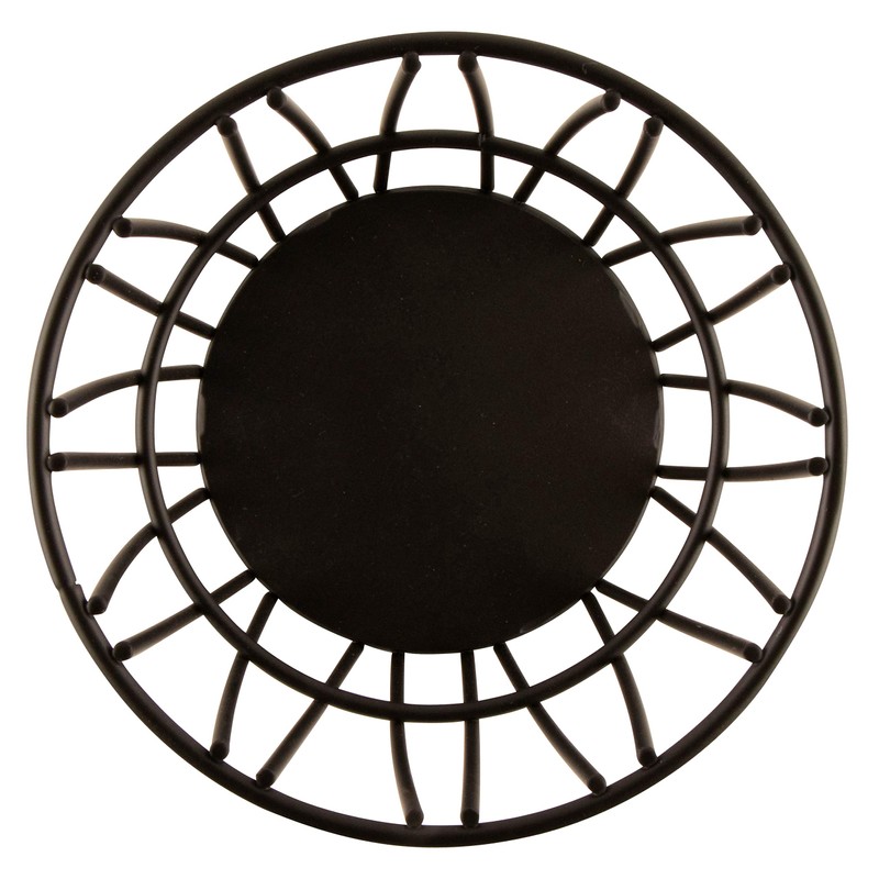 G.E.T. 4-32038 Black Round Metal Wire Breadstick Holder Iron Powder