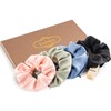 Lolalet Stash Scrunchies, 4 PCS Hair Scrunchies With Zipper Pocket,