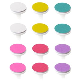 TPZORJX 12 Pieces Baby Nail File Electric Nail Trimmer Pads Professional Electric Nail File Grinding Heads Accessories Replacement Grinding Heads Baby Nail Trimmer Replacement Pads