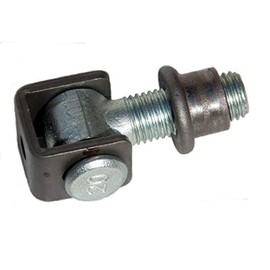 UHRIG Verstellbares Torband M20, Schwerlast Scharnier, teilverzinkt, mit Einschweißmutter, einstellbares Torscharnier für z.B. Gartentür, Schmiedeeisen Tor usw..