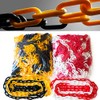 HATOOLHA® Plastic Link Chain, Plastic Safety Chain Barrier Road Warning