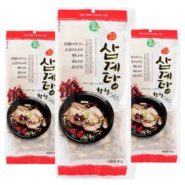 선율 황칠 삼계탕 백숙재료, 80g, 3개 Seonyul Hwangchil Samgyetang Baeksuk Ingredients, 80g, 3 pieces, 80g × 15개